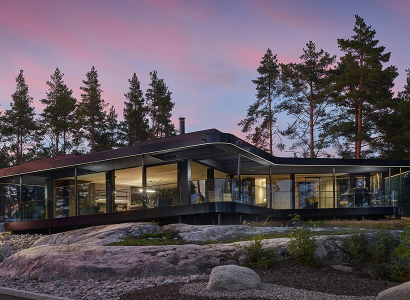 Moderni hirsitalo Wing, asuntomessut 2022 Naantali
