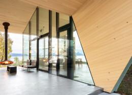 Honkatalojen designratkaisuja hybriditalo Aurora Lodgessa