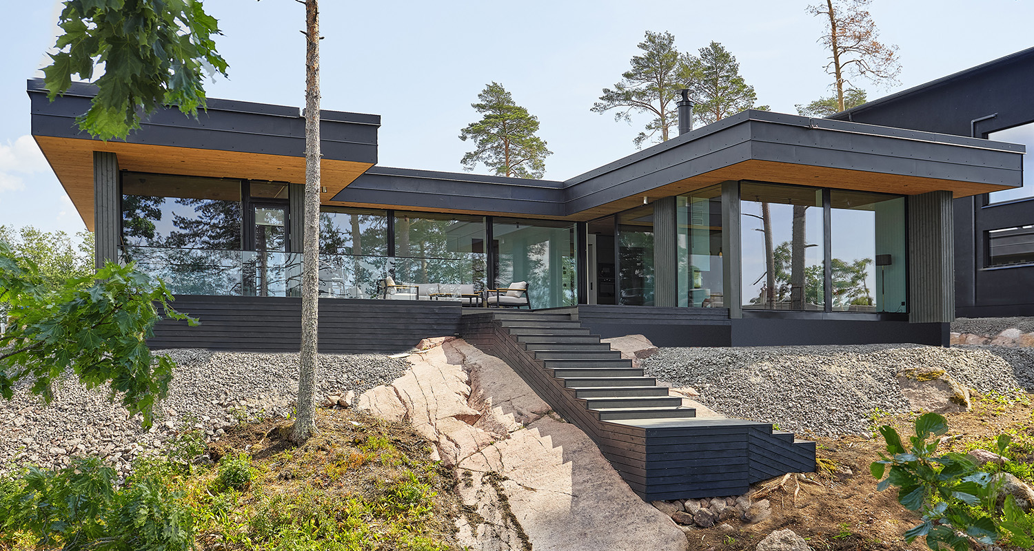 Asuntomessut 2023 Loviisassa, ekopuutalo Cabin Havsstrand