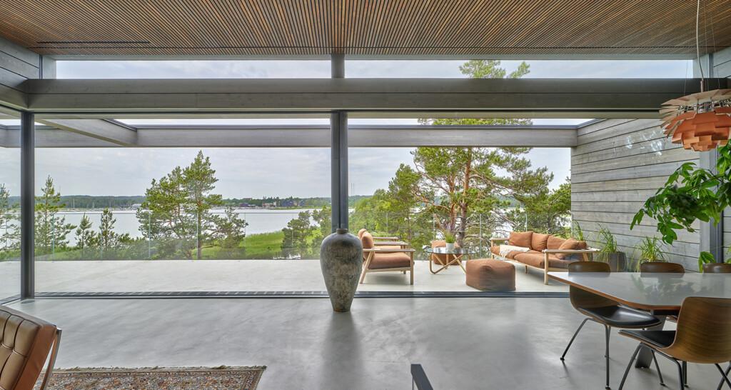 Suuret ikkunat kuuluvat moderniin arkkitehtuuriin