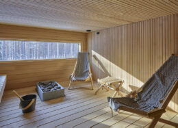 Glass Resort Premium Lodge, sauna