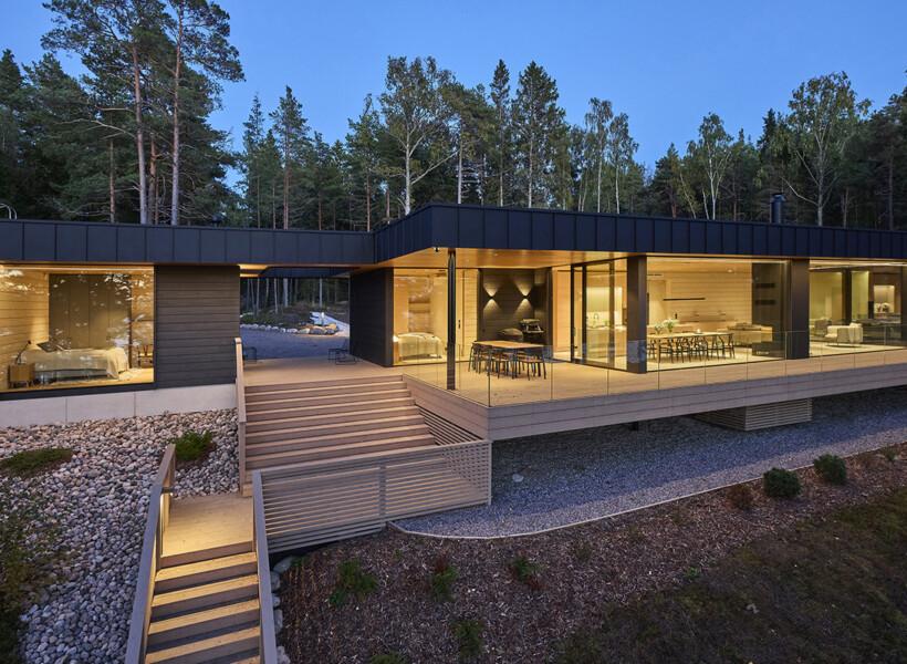 Villa Panorama - arkkitehdin suunnittelema hirsitalo