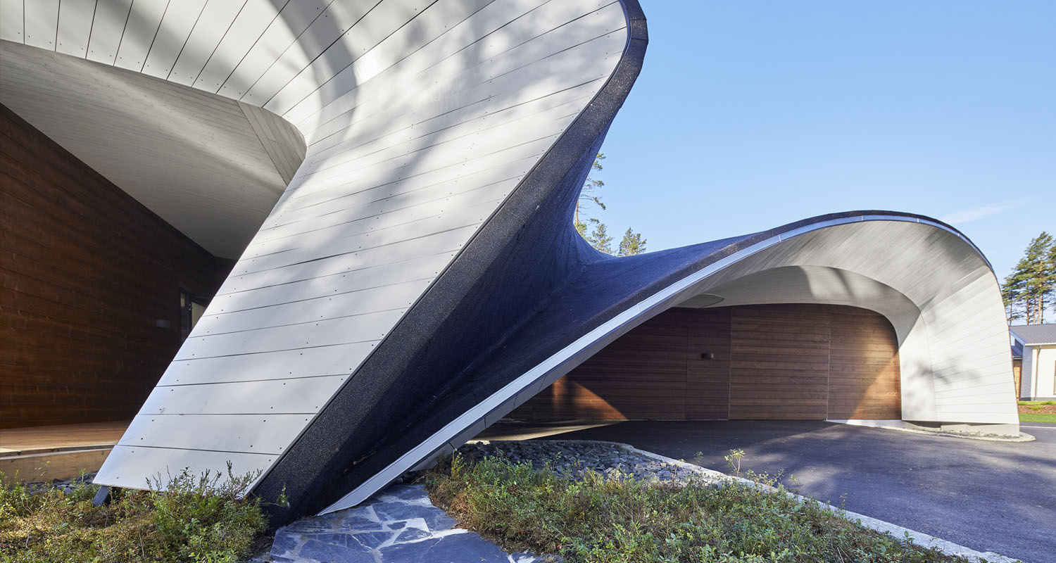 Wave – Blockhaus in Finnland - Detail